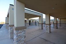 View of main entrance